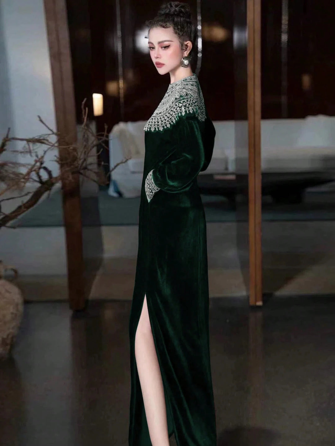 Rochie maxi SHEIN, verde