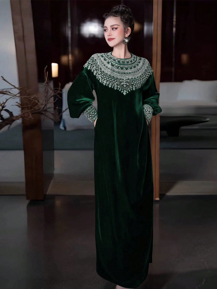 Rochie maxi SHEIN, verde