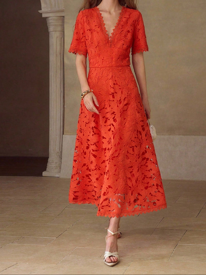 Rochie maxi SHEIN, portocaliu