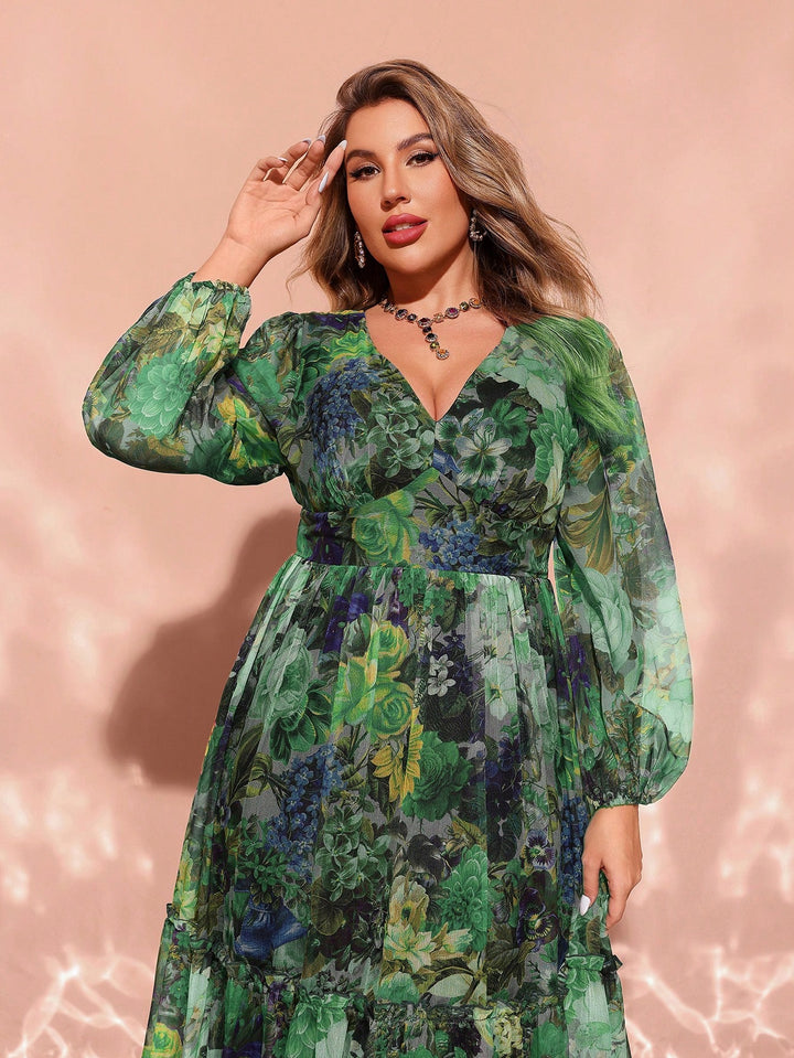Rochie maxi SHEIN, mix culori