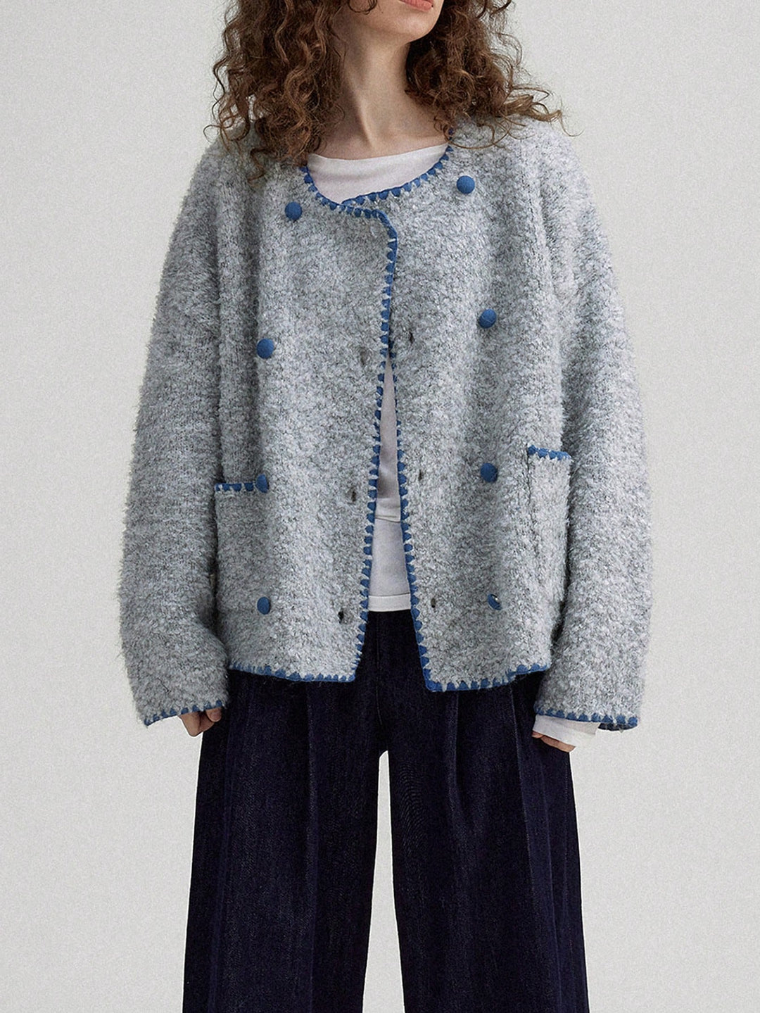 Cardigan SHEIN, gri
