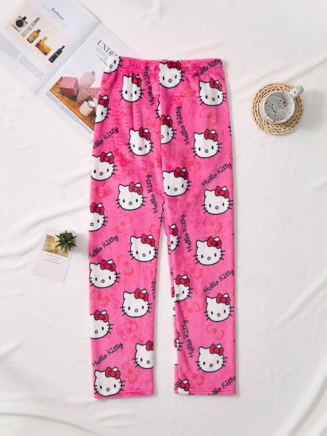 Pantaloni de pijama SHEIN, roz