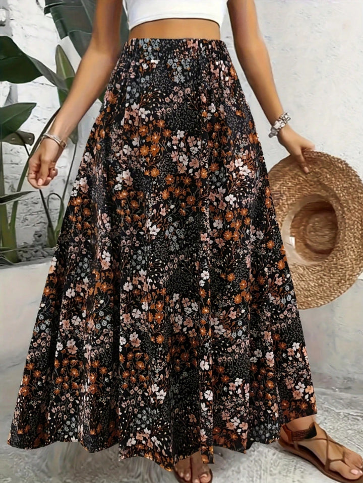 SHEIN maxi skirt, mixed colours