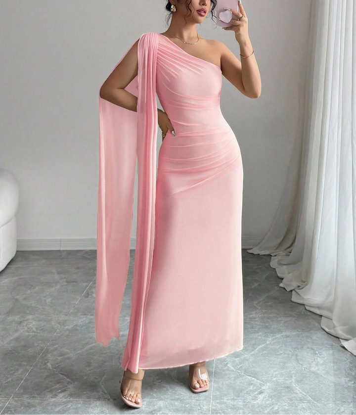 Rochie maxi Shein, roz