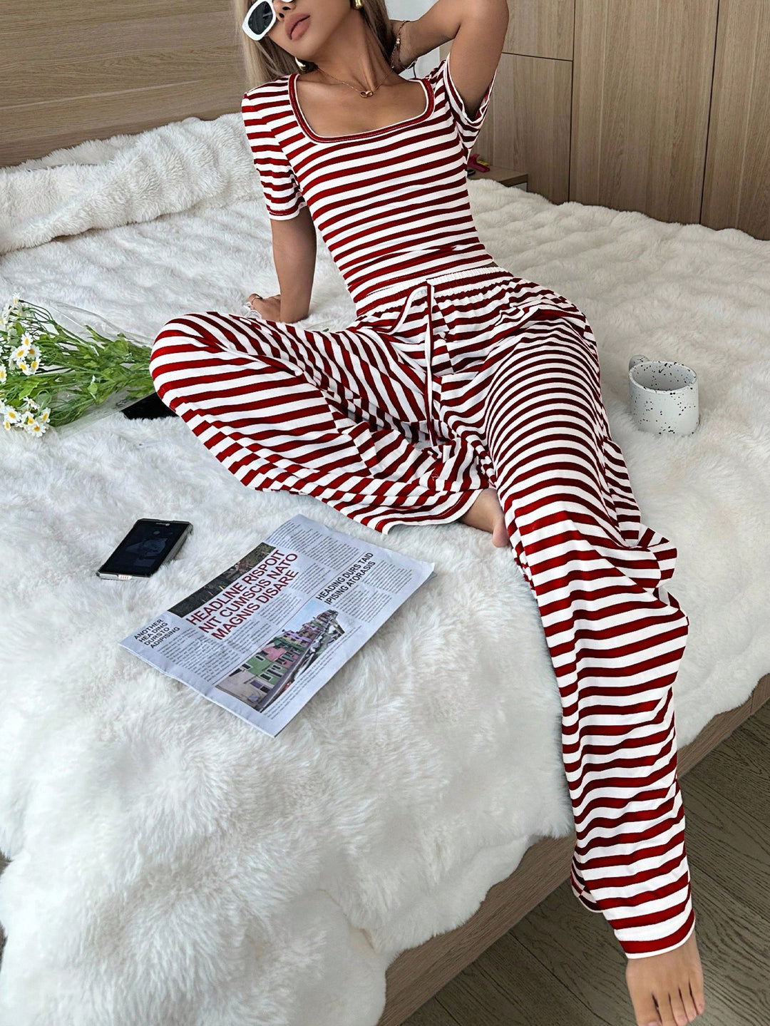 Compleu pijamale SHEIN, mix culori