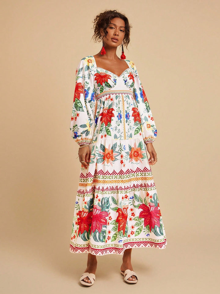 Rochie maxi SHEIN, bej