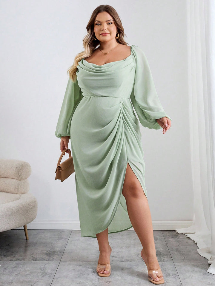 Rochie midi SHEIN, verde