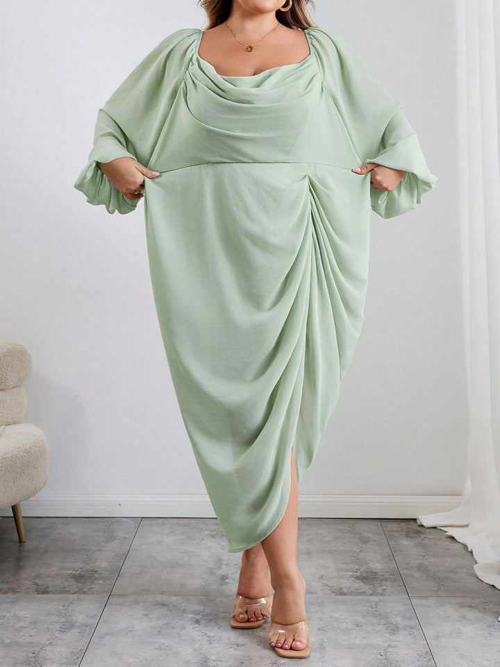 Rochie midi SHEIN, verde