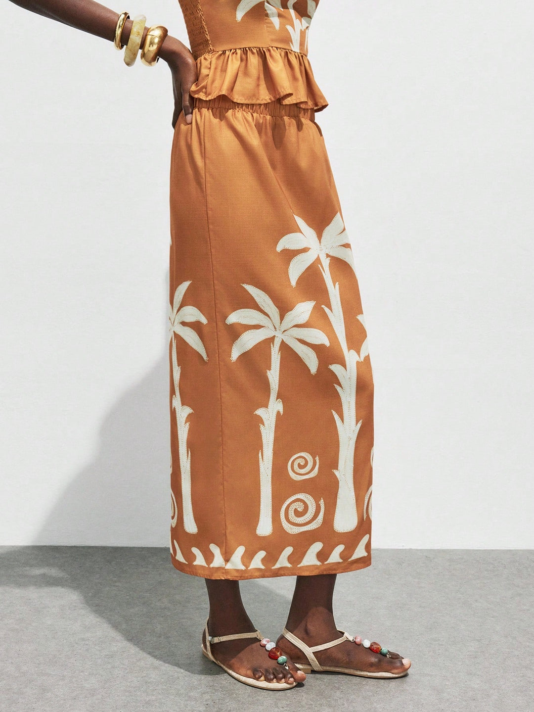 Fustă SHEIN, maro