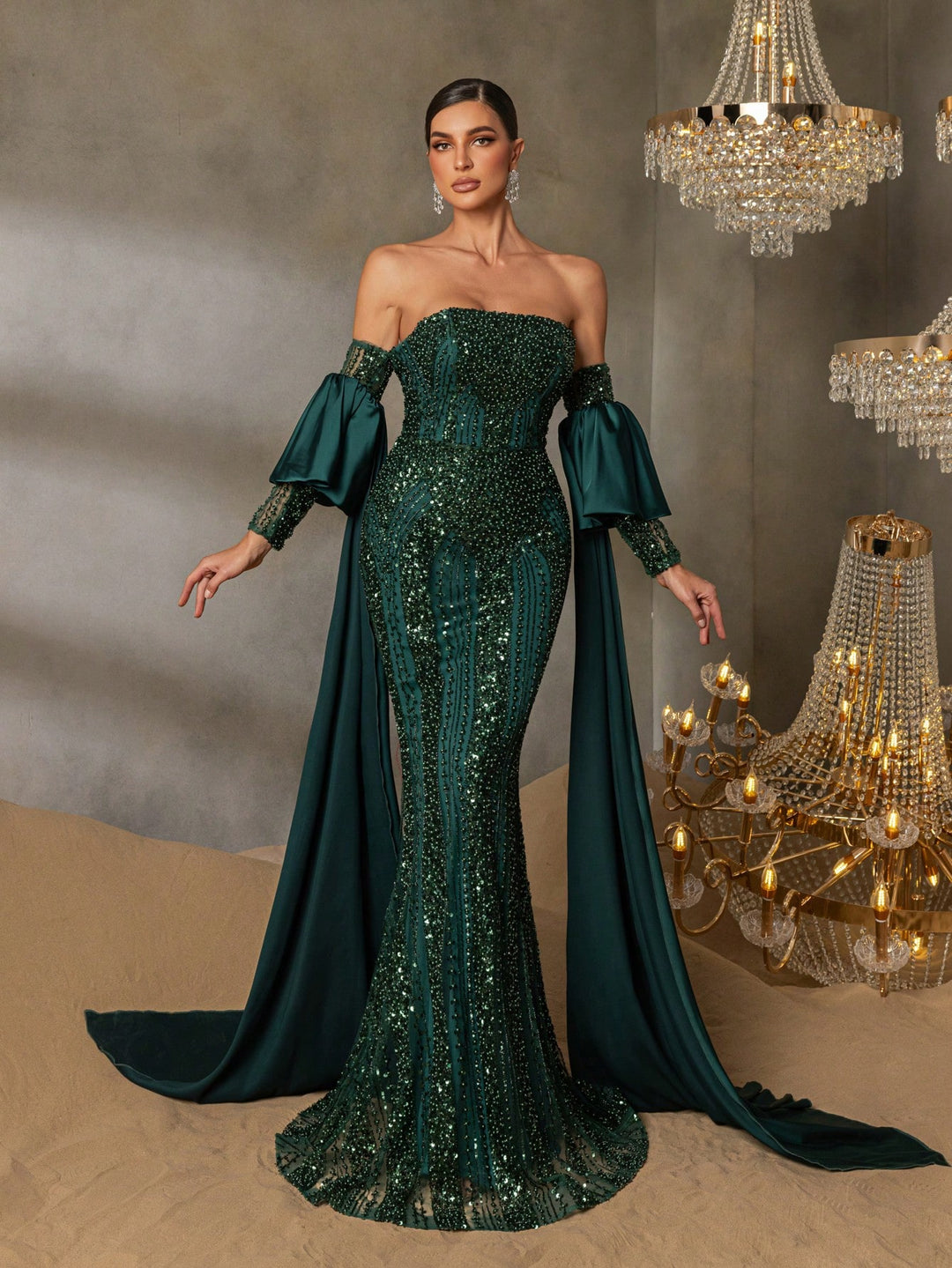 Rochie SHEIN, verde