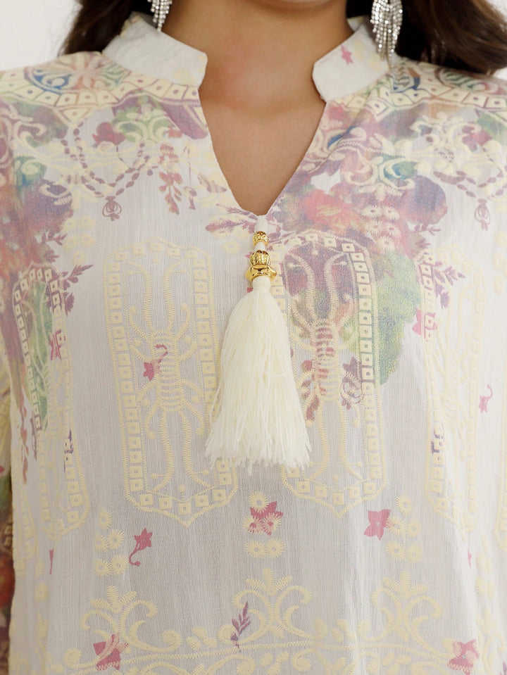 Set caftan și jalabiya SHEIN, alb