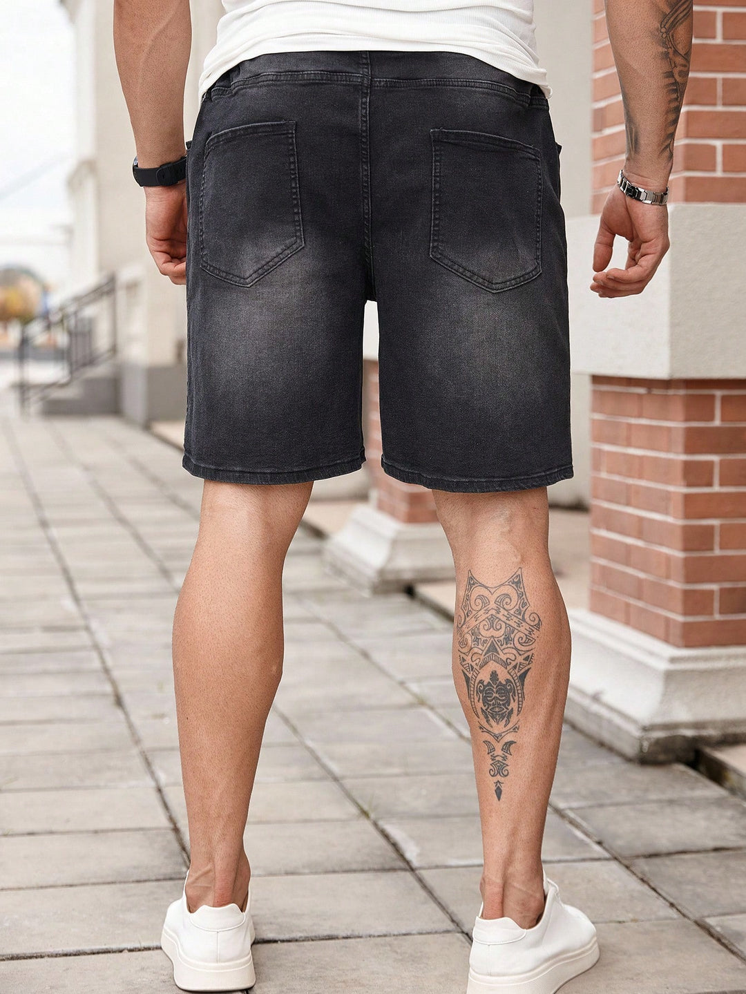 Pantaloni scurți Shein, negru