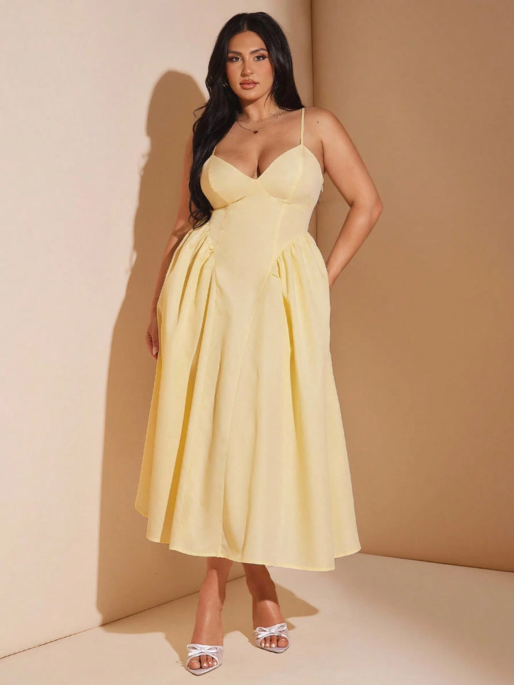Rochie maxi SHEIN, galben
