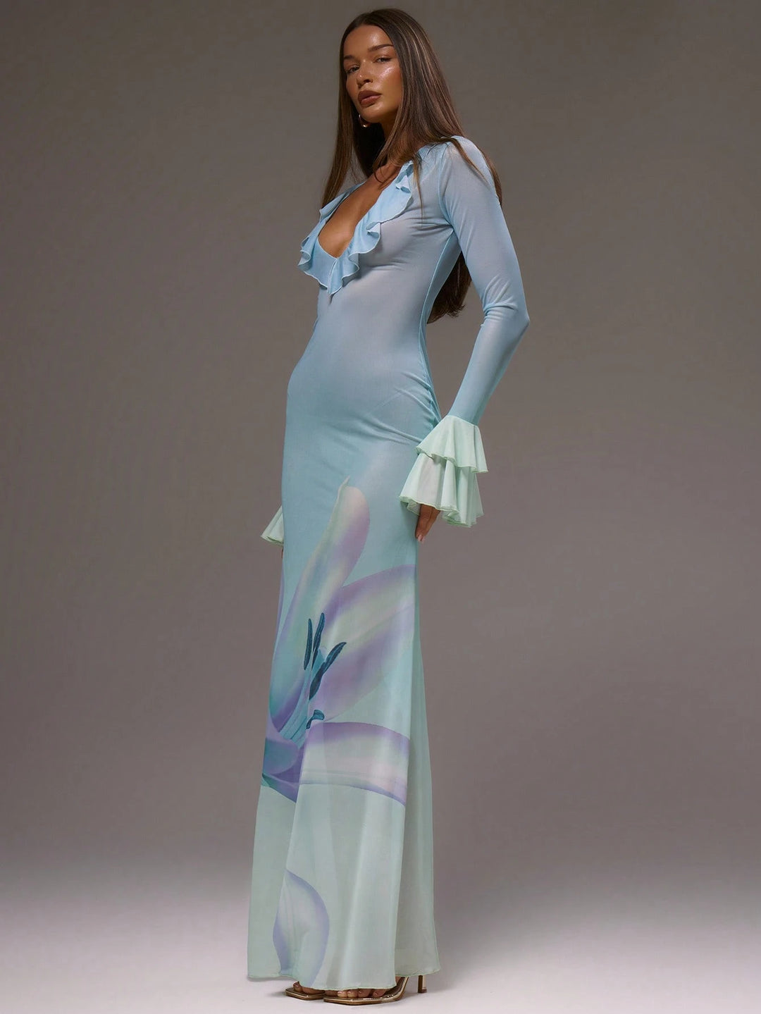 Rochie maxi SHEIN, mix culori