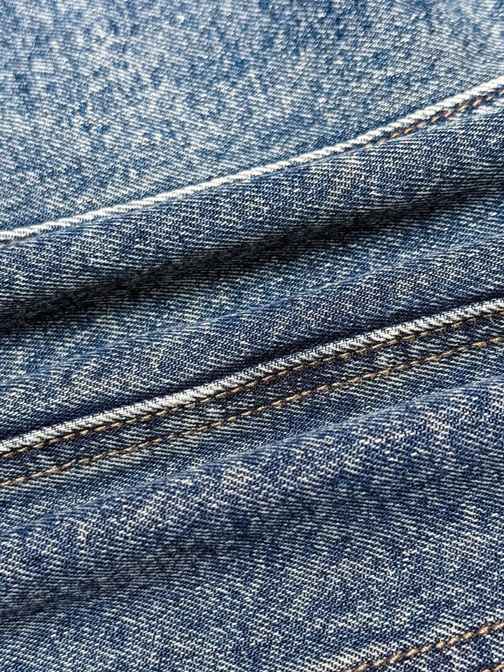 Sacou denim vintage spălat SHEIN, albastru