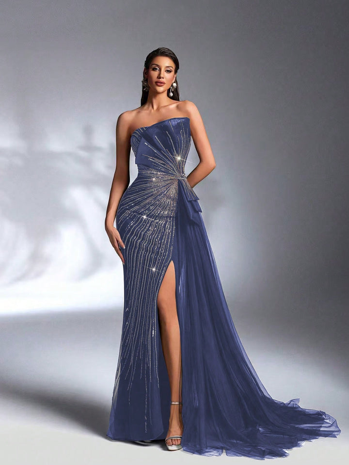 Rochie de ocazie SHEIN, albastru