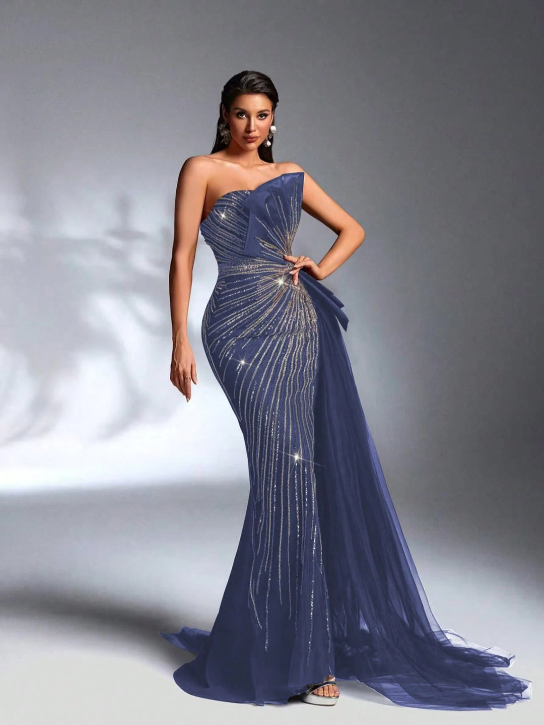 Rochie de ocazie SHEIN, albastru