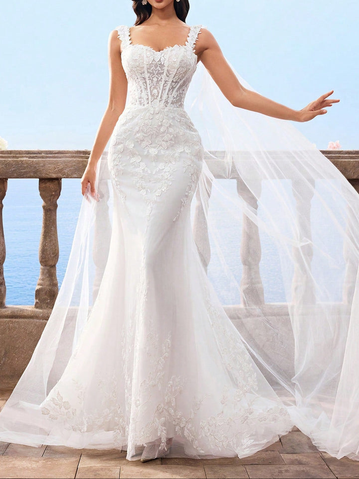 Rochie de ocazie si bridal SHEIN, alb