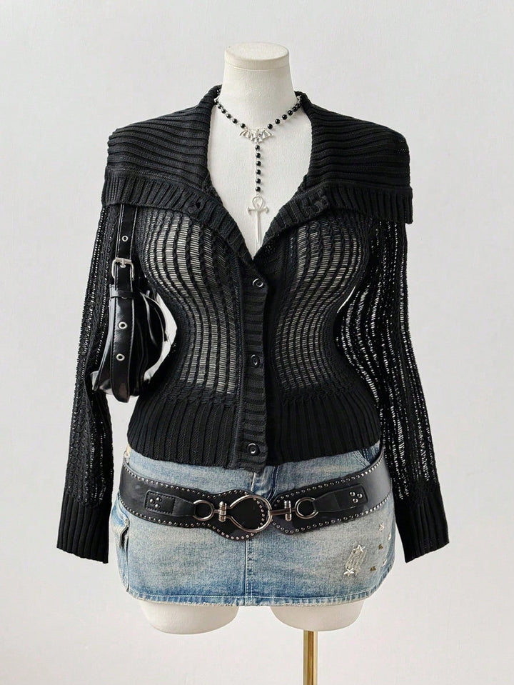 Cardigan SHEIN, negru
