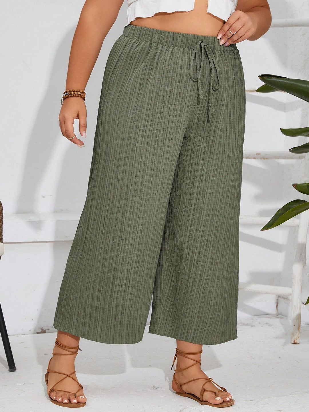 Pantaloni SHEIN, verde