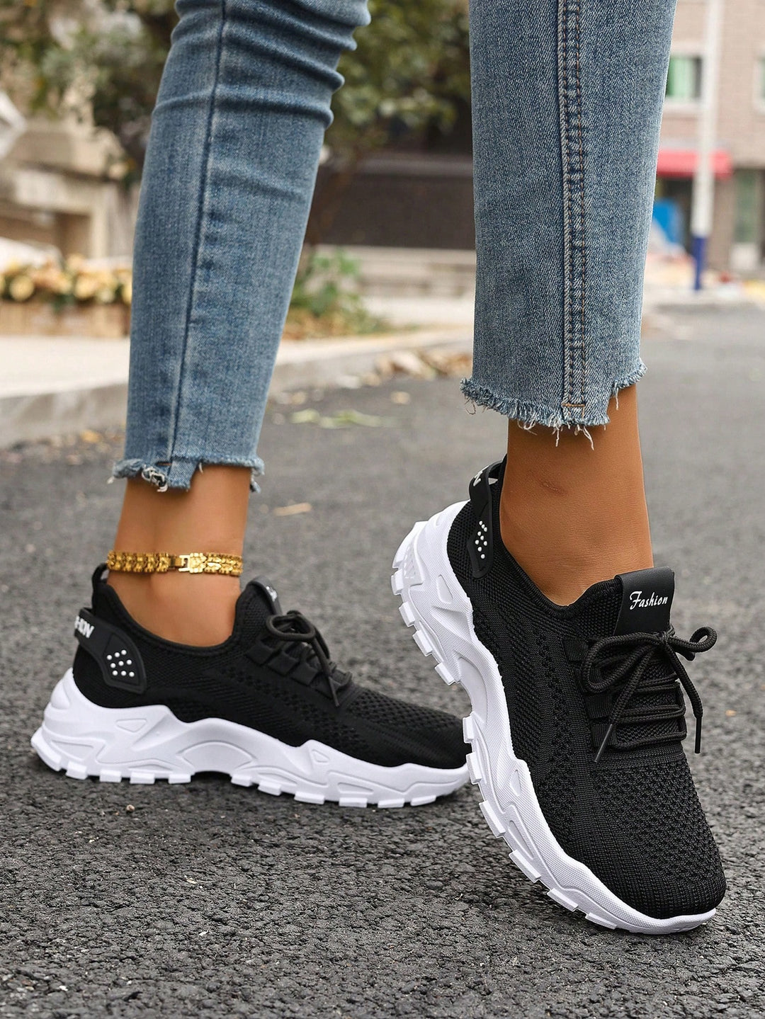 Pantofi sport SHEIN, negru