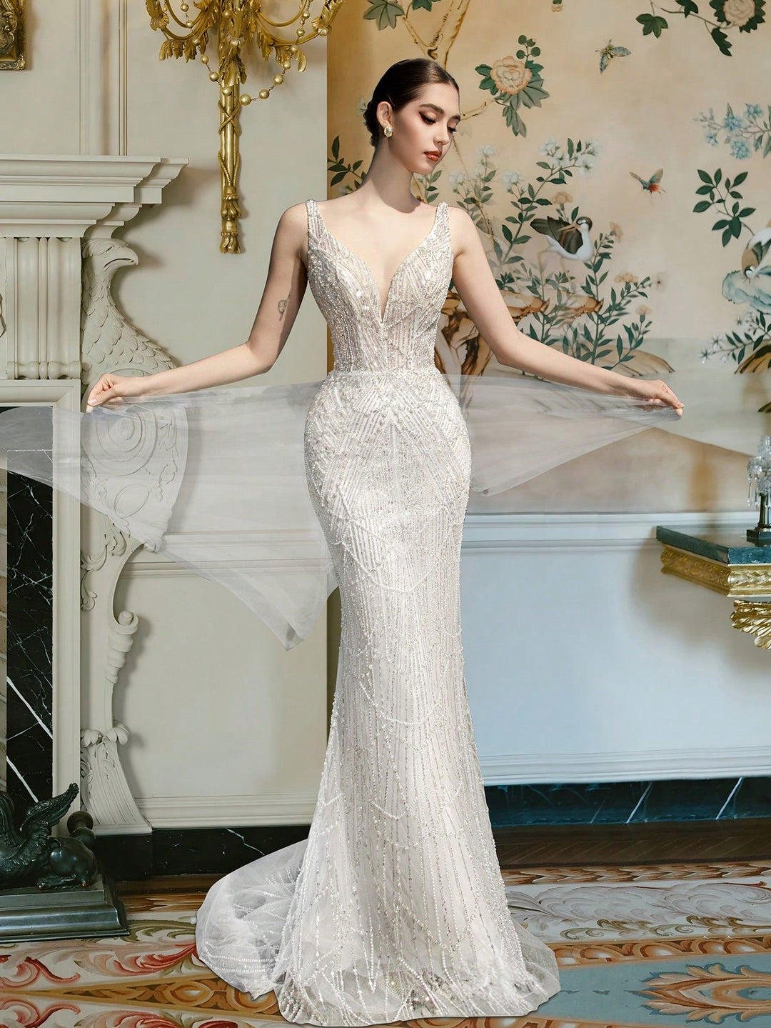 Rochie de mireasă SHEIN, alb