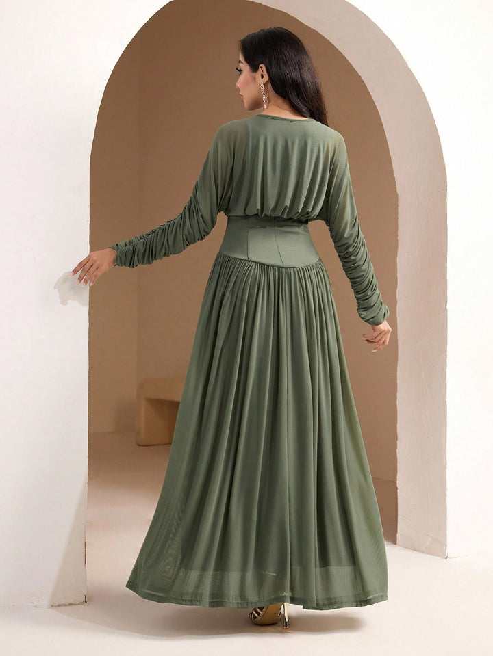 Rochie maxi SHEIN, verde