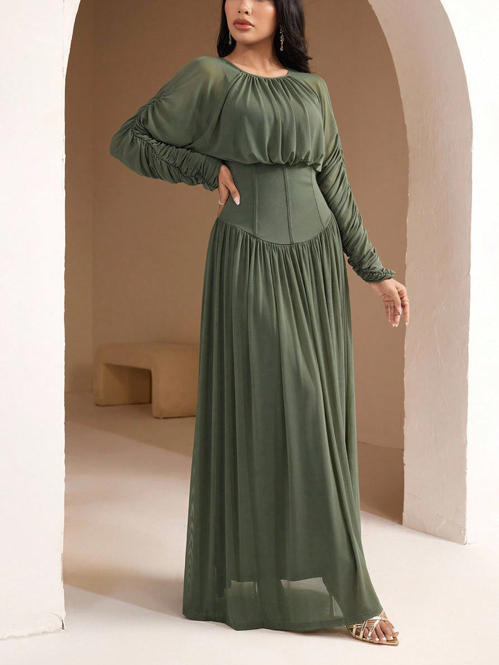 Rochie maxi SHEIN, verde