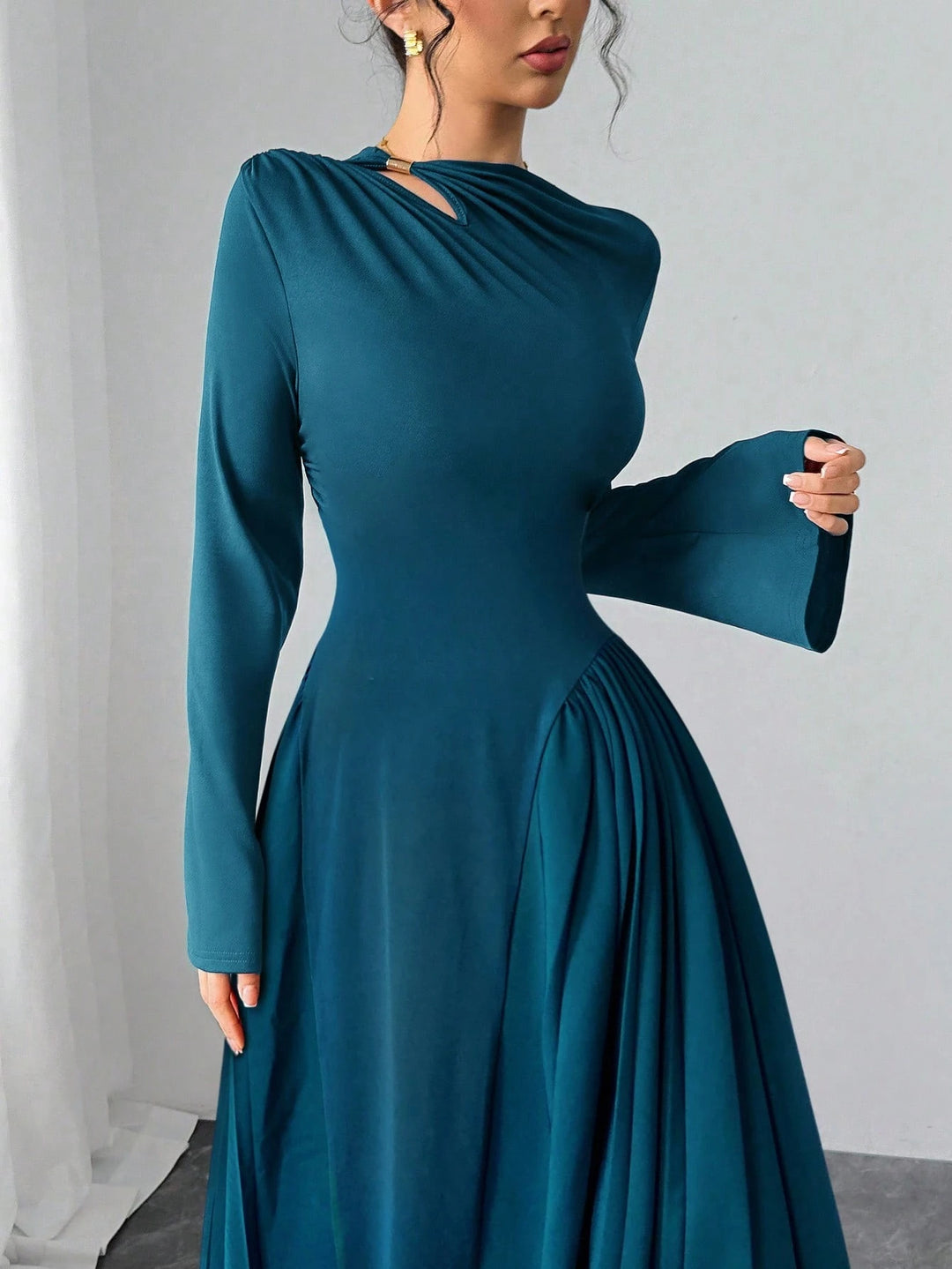 SHEIN maxi ruha, kék