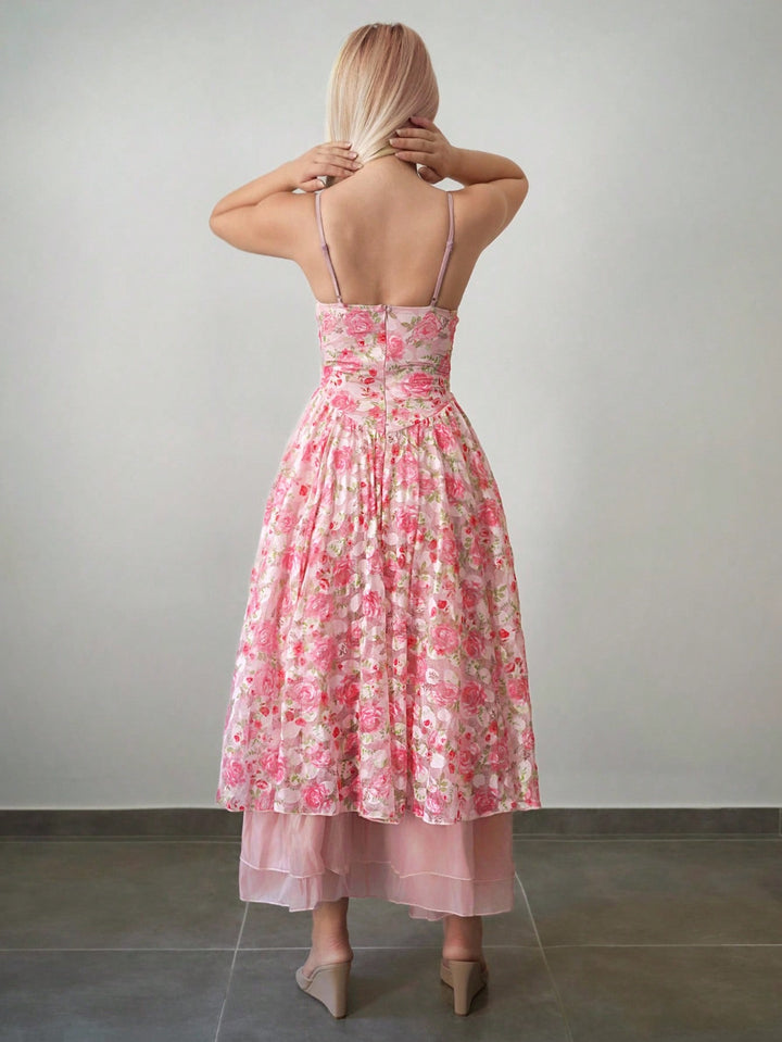 Rochie maxi SHEIN, mix culori