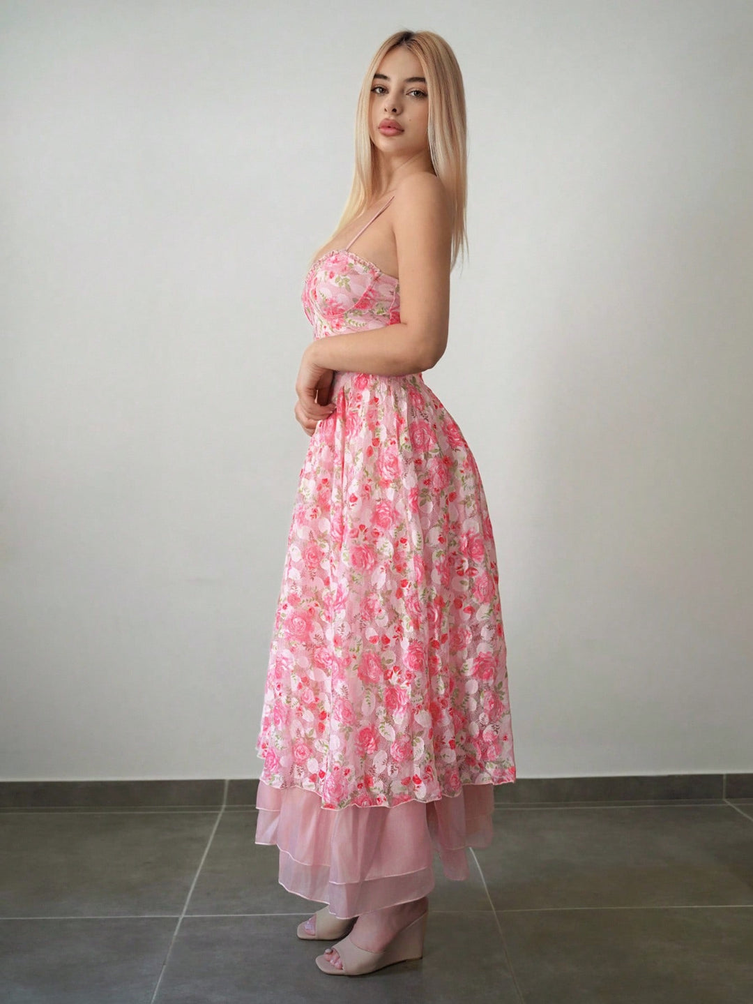 Rochie maxi SHEIN, mix culori