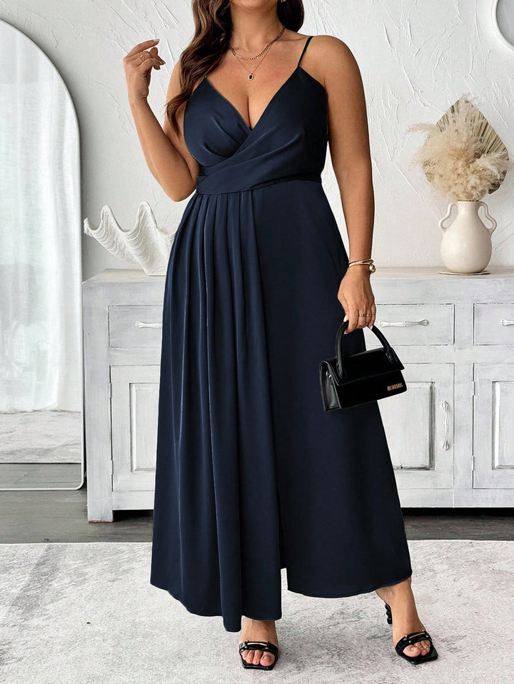 Shein Curve+ maxi ruha, kék