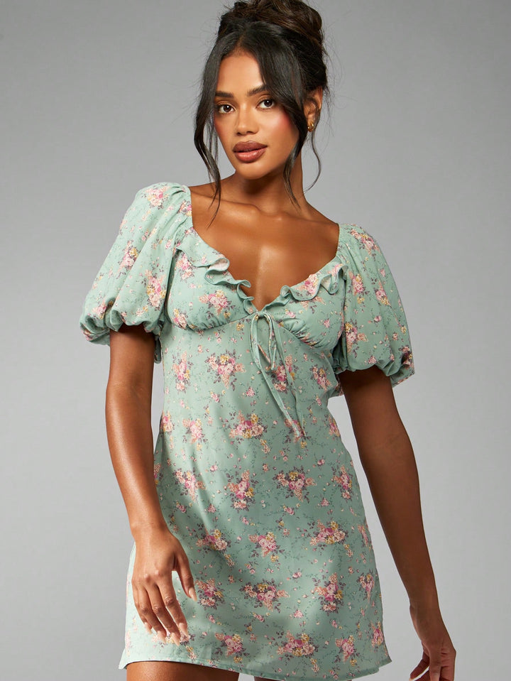Rochie mini SHEIN, verde