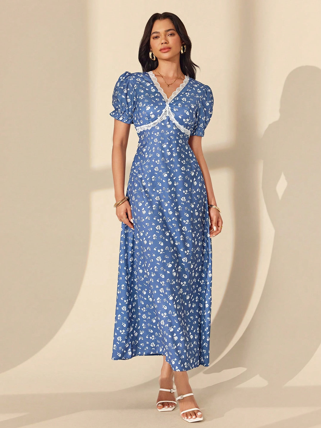 Rochie maxi SHEIN, albastru