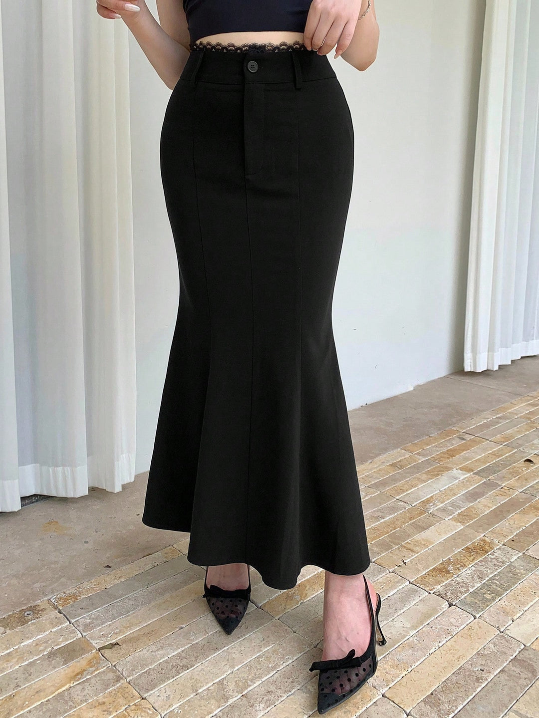 Fustă maxi Shein, negru