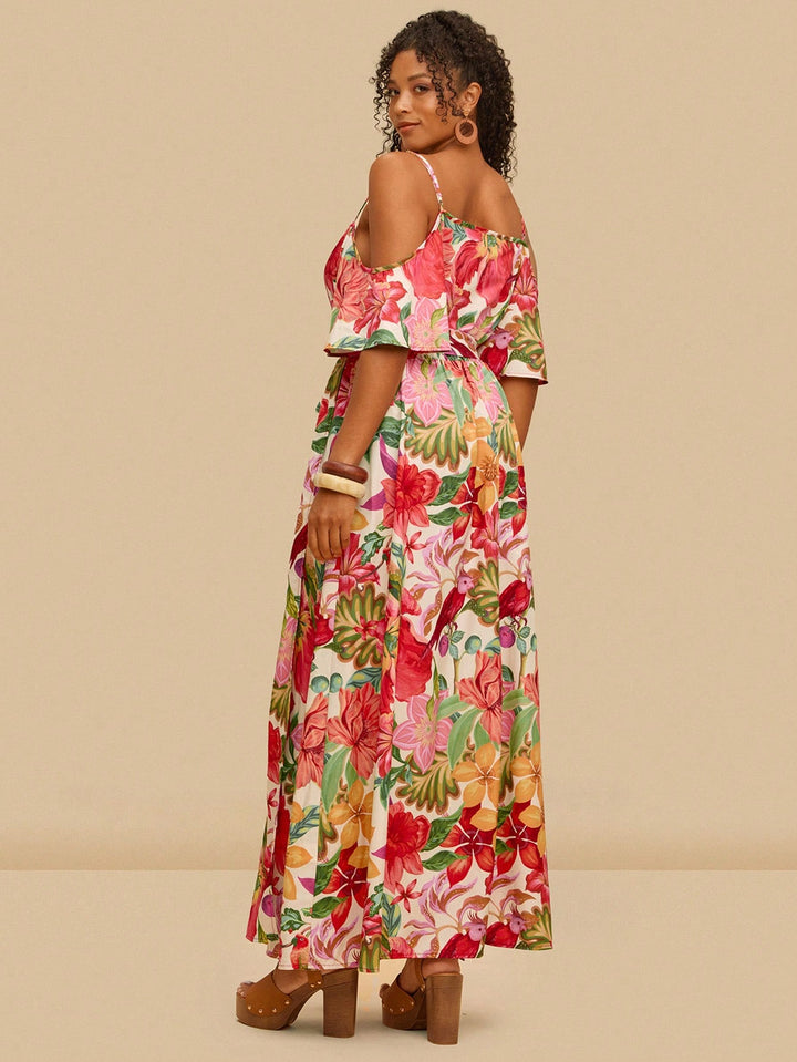 Rochie maxi SHEIN, mix culori
