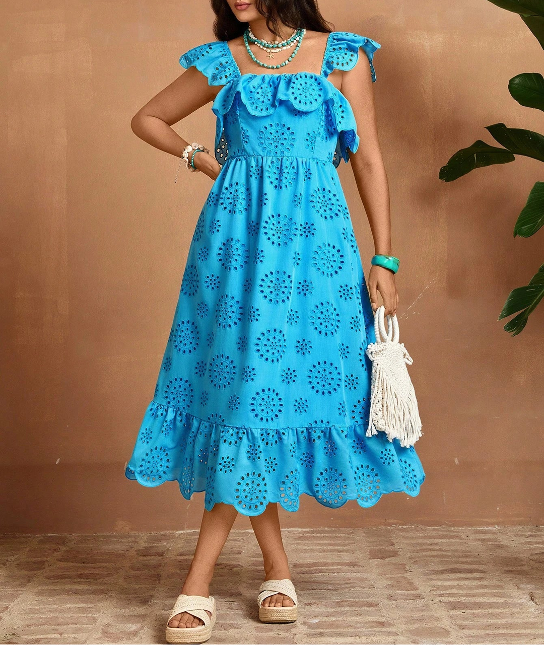 Rochie maxi SHEIN, albastru