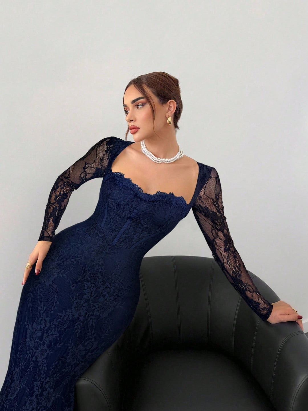 Rochie maxi SHEIN, albastru