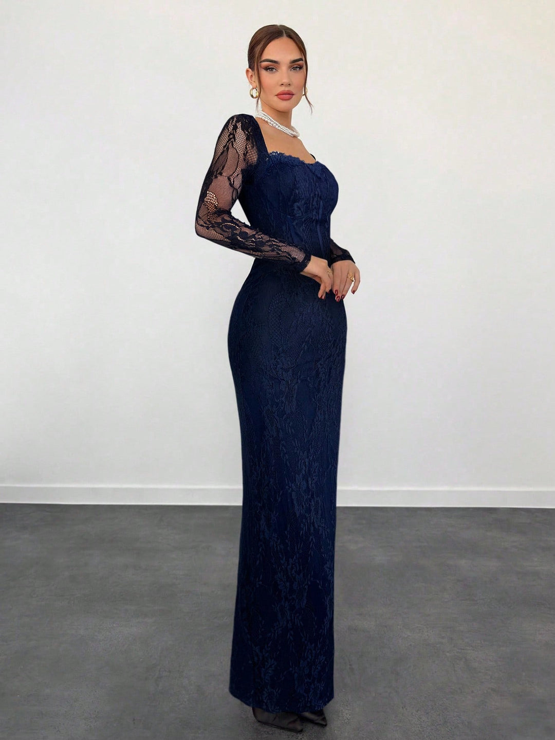 Rochie maxi SHEIN, albastru