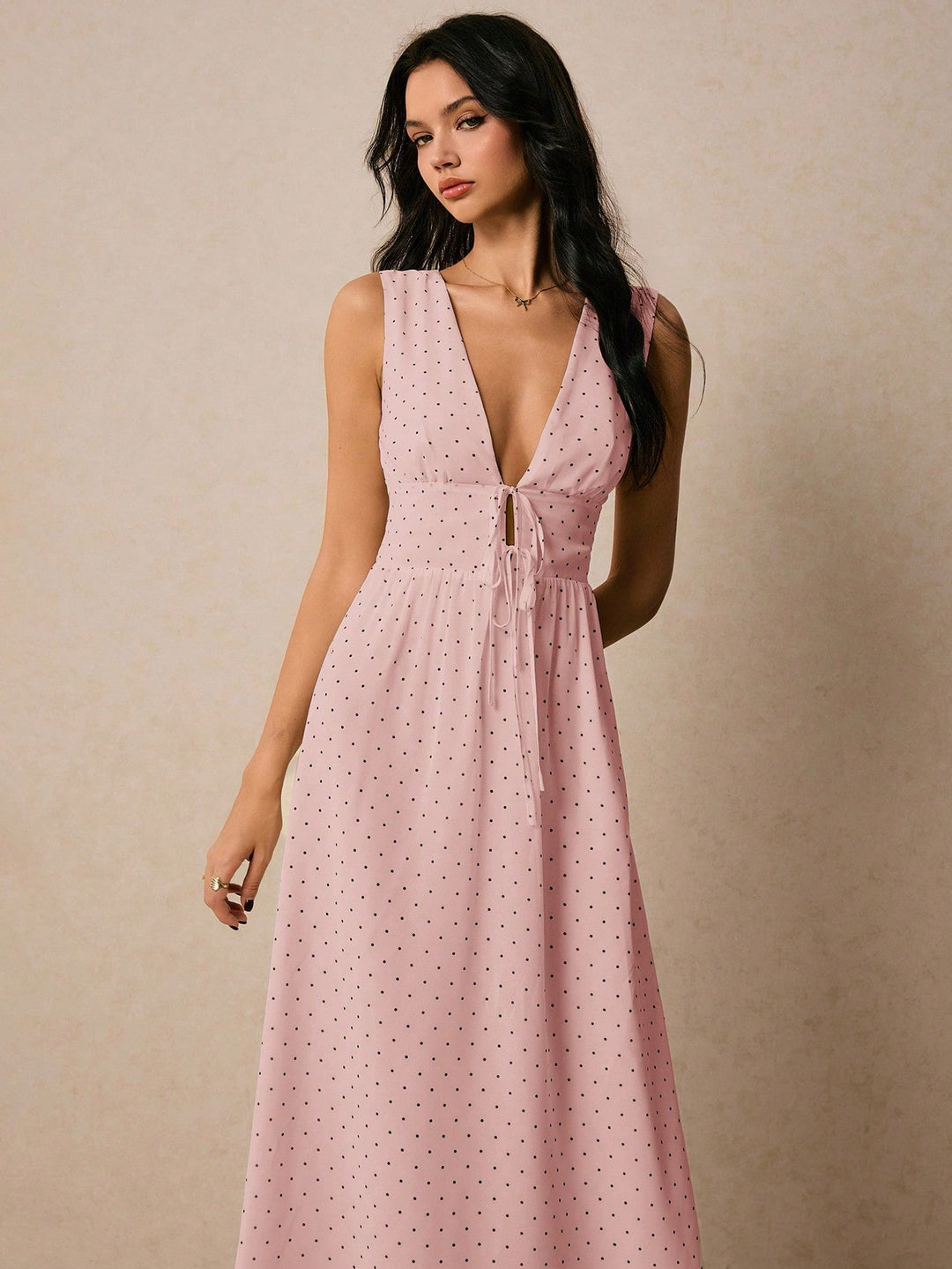 Rochie midi SHEIN, roz