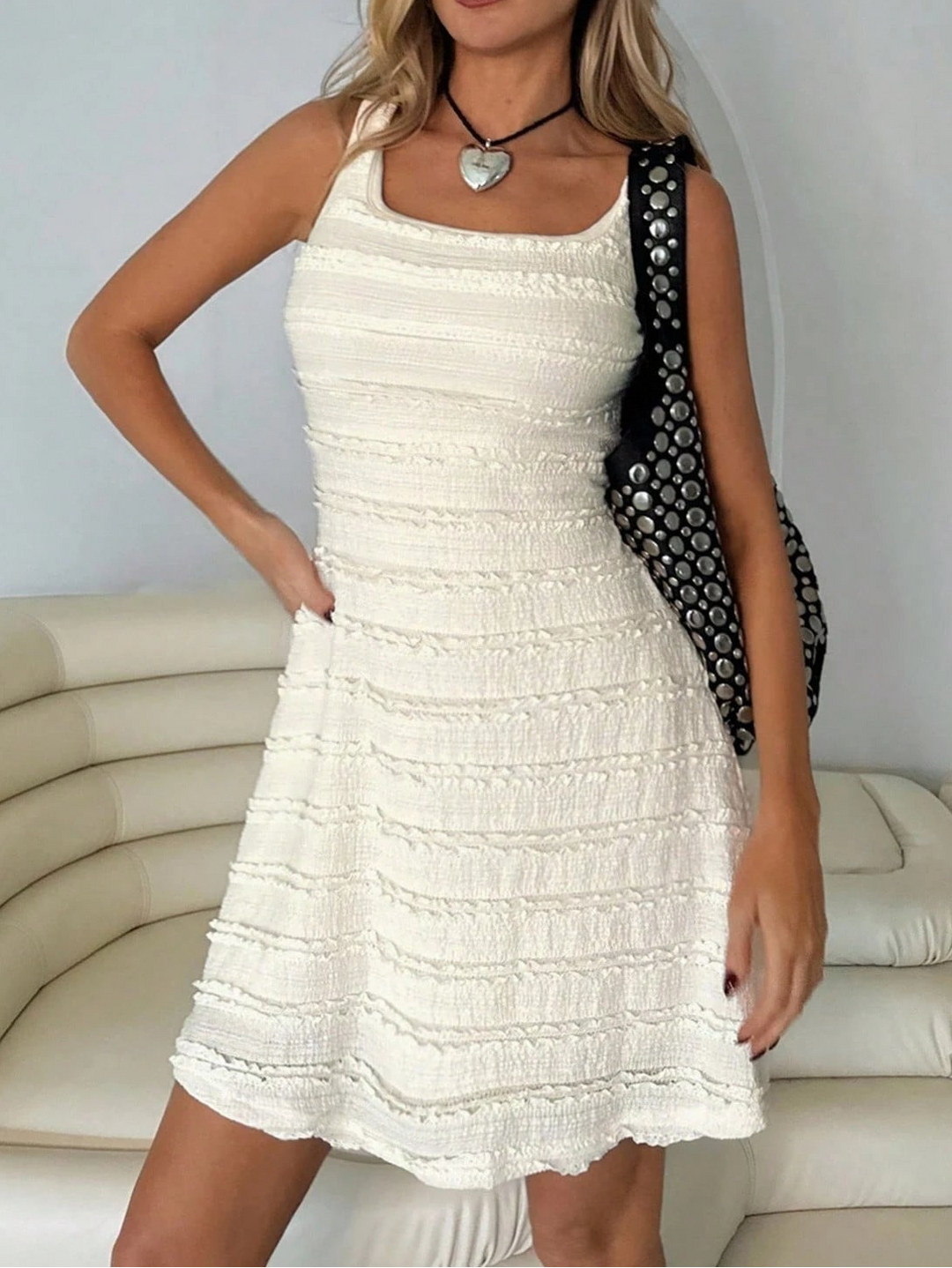 Rochie Midi Shein, crem
