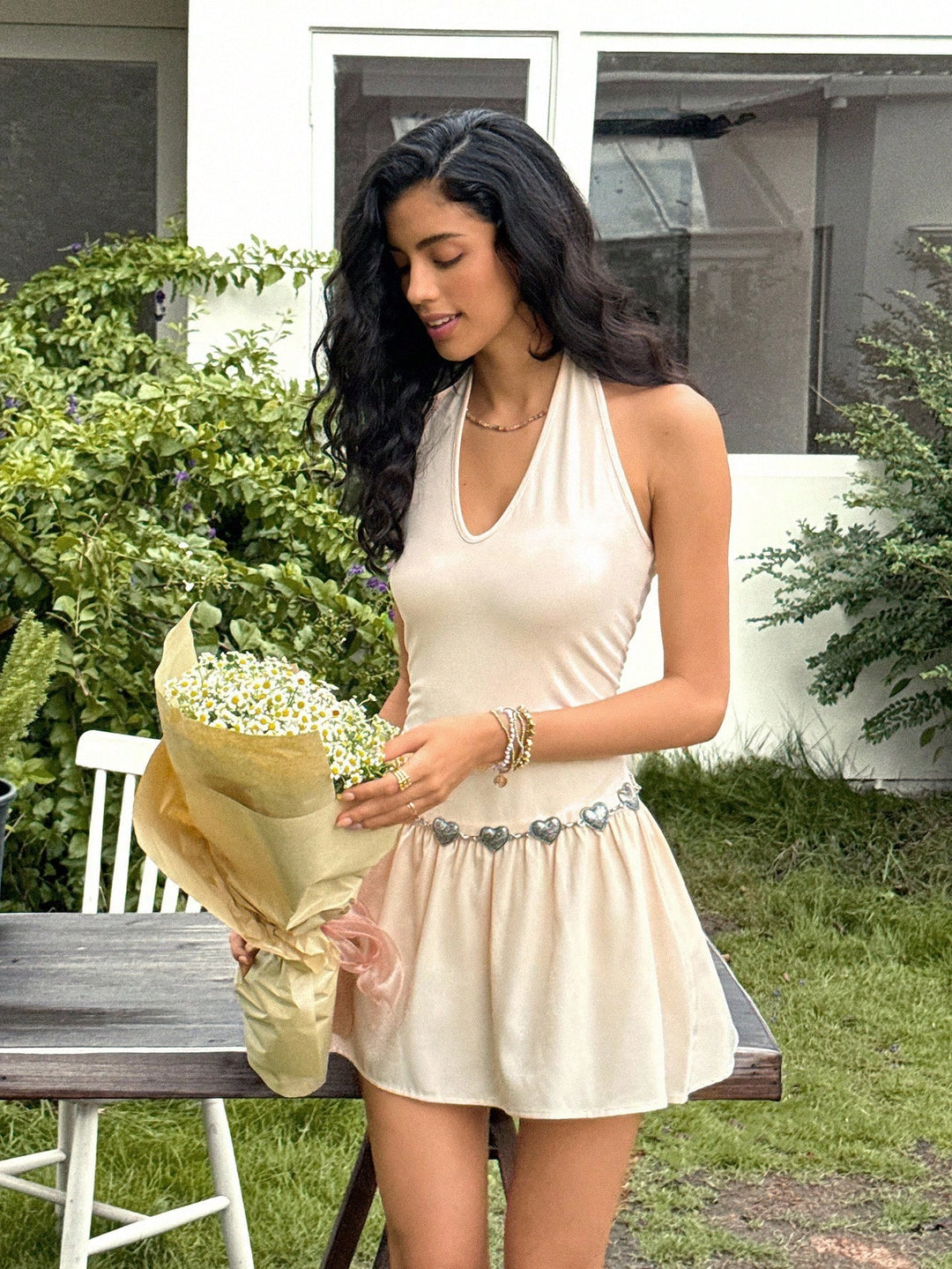 Rochie mini SHEIN, galben