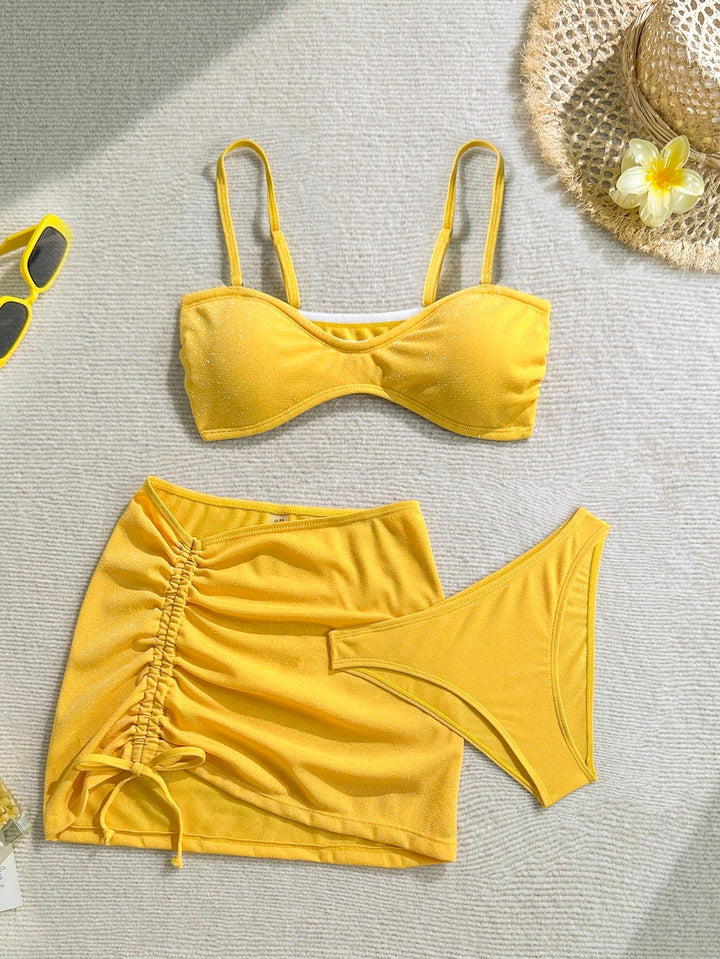 Set bikini SHEIN, galben