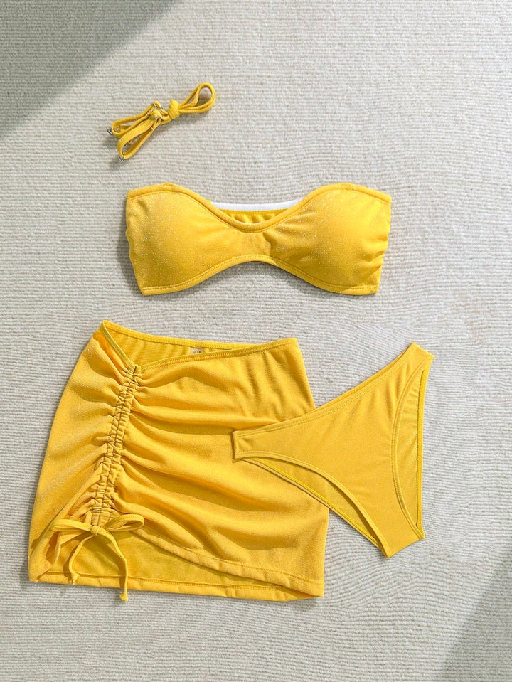 Set bikini SHEIN, galben