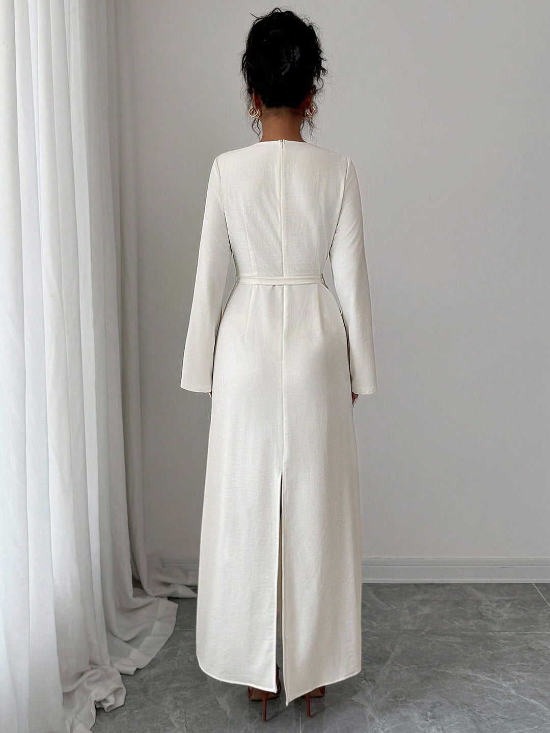 Rochie maxi SHEIN, bej
