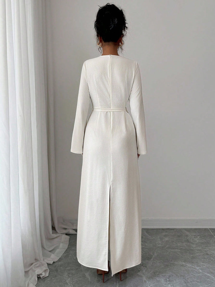 Rochie maxi SHEIN, bej
