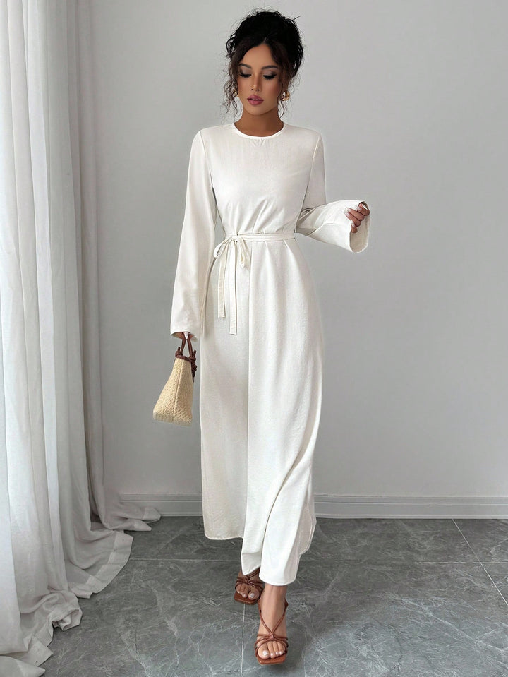 Rochie maxi SHEIN, bej