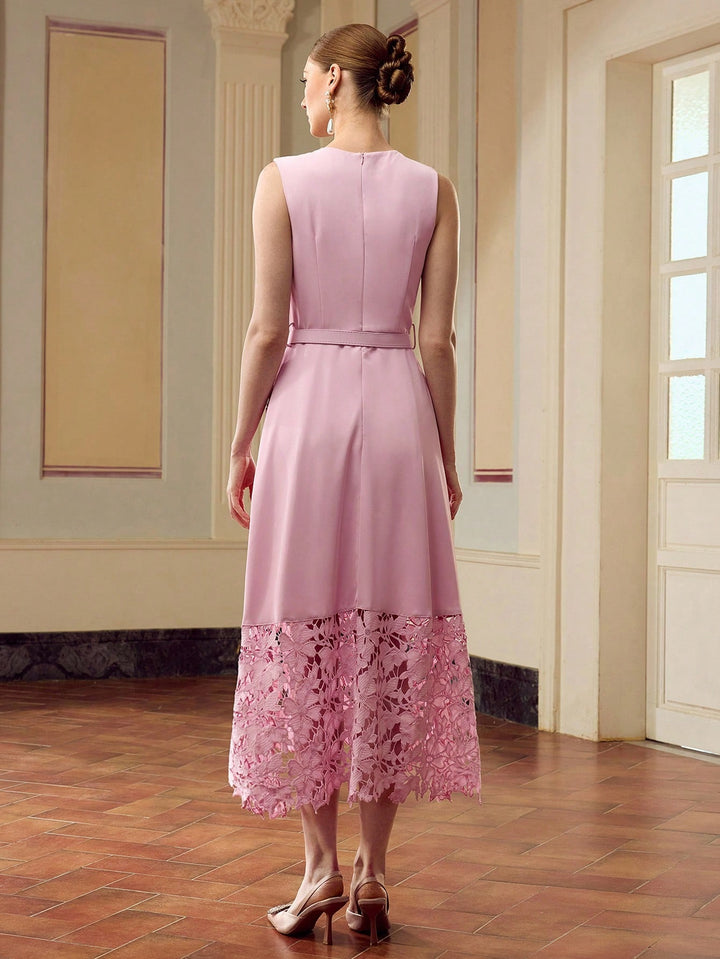 Rochie midi SHEIN, roz