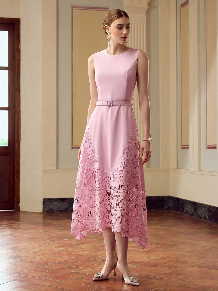 Rochie midi SHEIN, roz