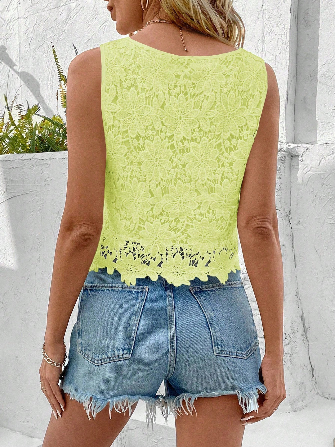 Top SHEIN, verde